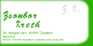 zsombor kreth business card